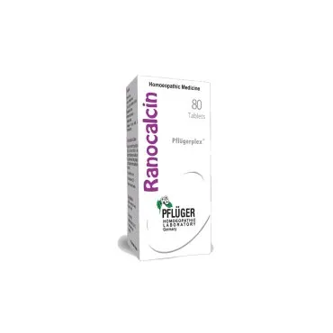 Ranocalcin by Pflüger, product carton centered on a white background