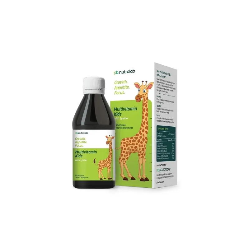Kids Multivitamin Syrup by Paul Brooks, product pack on a white background