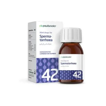 Spermatorrhoea by Paul Brooks, product pack on a white background