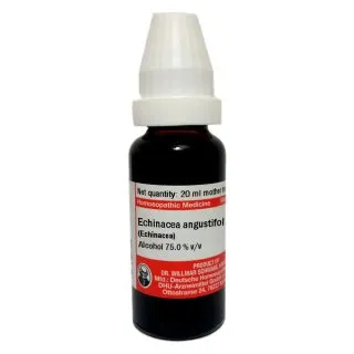 Echinacea Angustifolia Q Schwabe 20 ml mother tincture bottle on white background