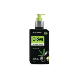 Olove Nourishing Shampoo by Paul Brooks, product pack on a white background