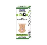 Dr. Masood HR-52 Hyper Thyreo homeopathic drops 20 ml product package on a white background