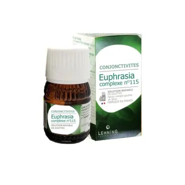 L-115 Euphrasia Complex 30 ml Drops by Lehning Laboratories, product package on white background